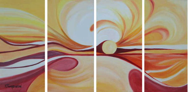 Painting of the sunset